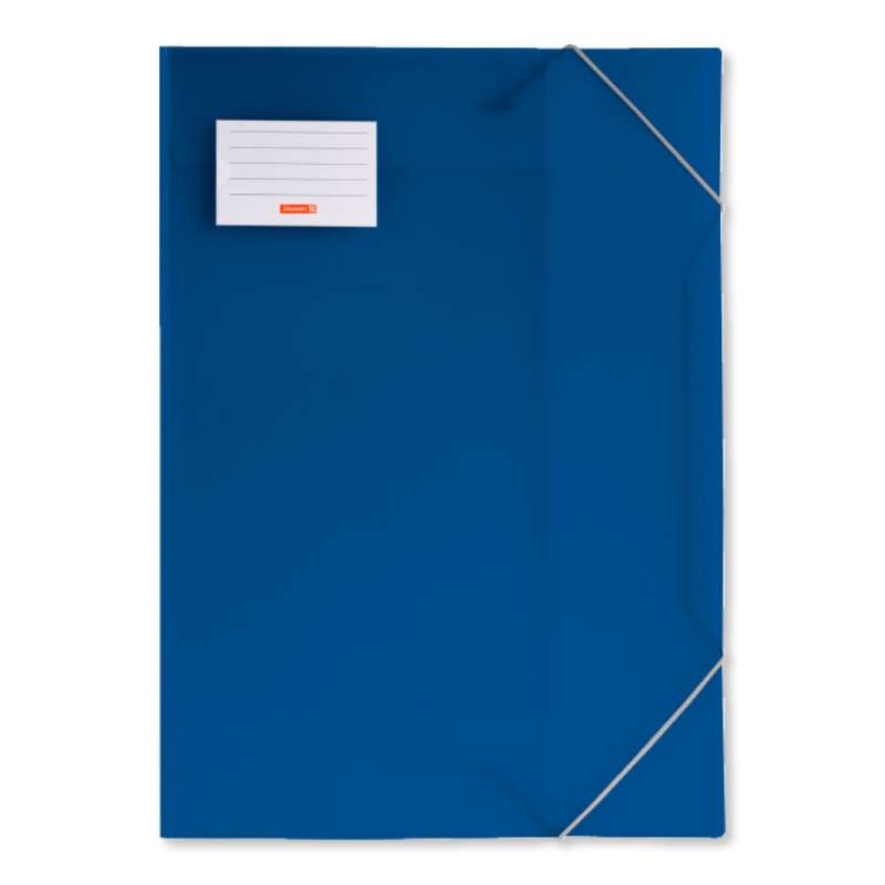BRUNNEN Sammelmappe FACT! 3 Klappen translucente PP-Folie A3 blau