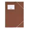 BRUNNEN Sammelmappe FACT! 3 Klappen translucente PP-Folie A4 braun