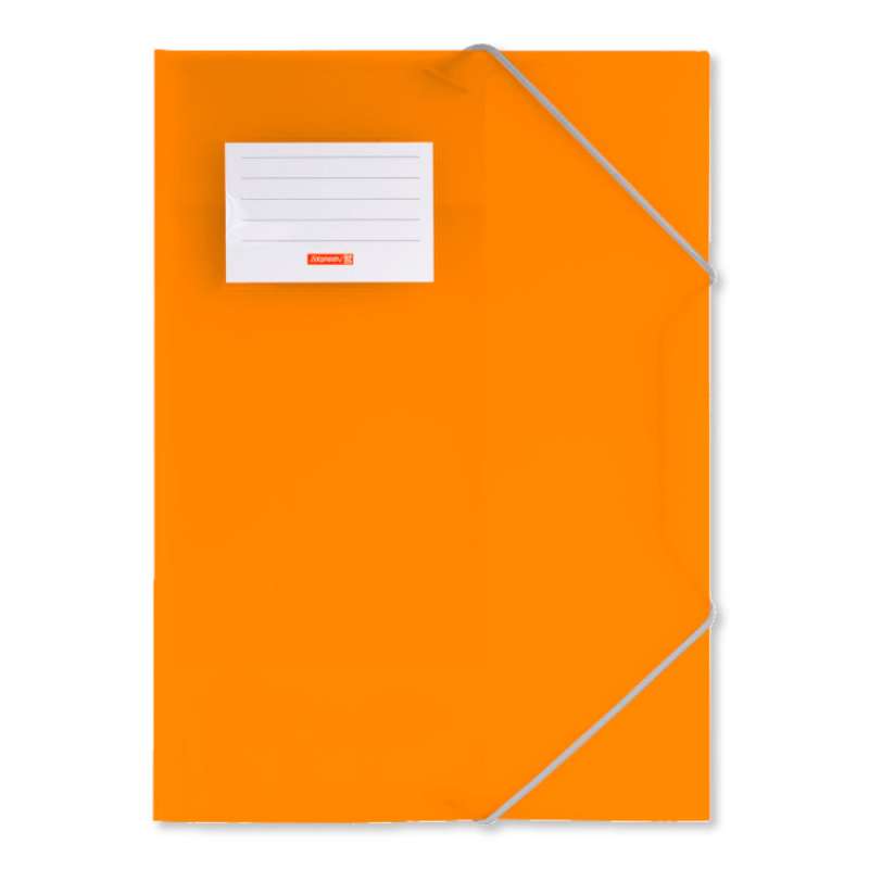 BRUNNEN Sammelmappe FACT! 3 Klappen translucente PP-Folie A4 orange