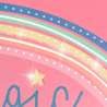 BRUNNEN Sammelmappe FACT! translucente PP-Folie A4 magic rainbow pink glitzer