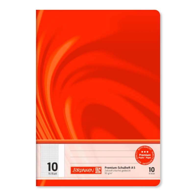 BRUNNEN Schulheft Vivendi A5 - 16 Blatt Lineatur 10