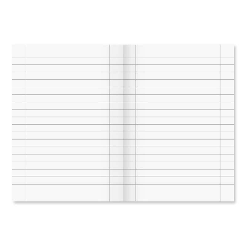 BRUNNEN Schulheft FSC A5 -16 Blatt Lineatur 27 Innenansicht