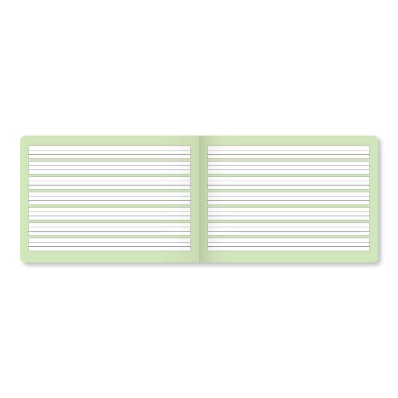 BRUNNEN Schreibheft A5 quer - 16 Blatt Lineatur 1q Innenansicht