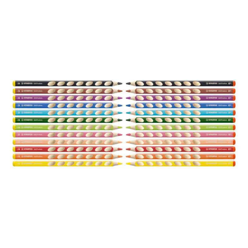 STABILO ergonomische Buntstifte EASYcolors alle Farben für Rechts- & Linkshänder