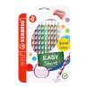 STABILO ergonomische Buntstifte EASYcolors Spezialfarben Rechtshänder 12er Set mit Spitzer