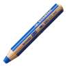STABILO Buntstift, Wasserfarbe & Wachsmalkreide woody 3 in 1 Einzelstift ultramarineblau