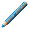 STABILO Buntstift, Wasserfarbe & Wachsmalkreide woody 3 in 1 Einzelstift mittelblau