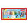 STABILO Buntstift, Wasserfarbe & Wachsmalkreide woody 3 in 1 18er Set + Spitzer + Pinsel