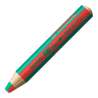 STABILO Buntstifte/Wachsmalstifte woody 3 in 1 duo Einzelstift STABILOrot/dunkelgrün