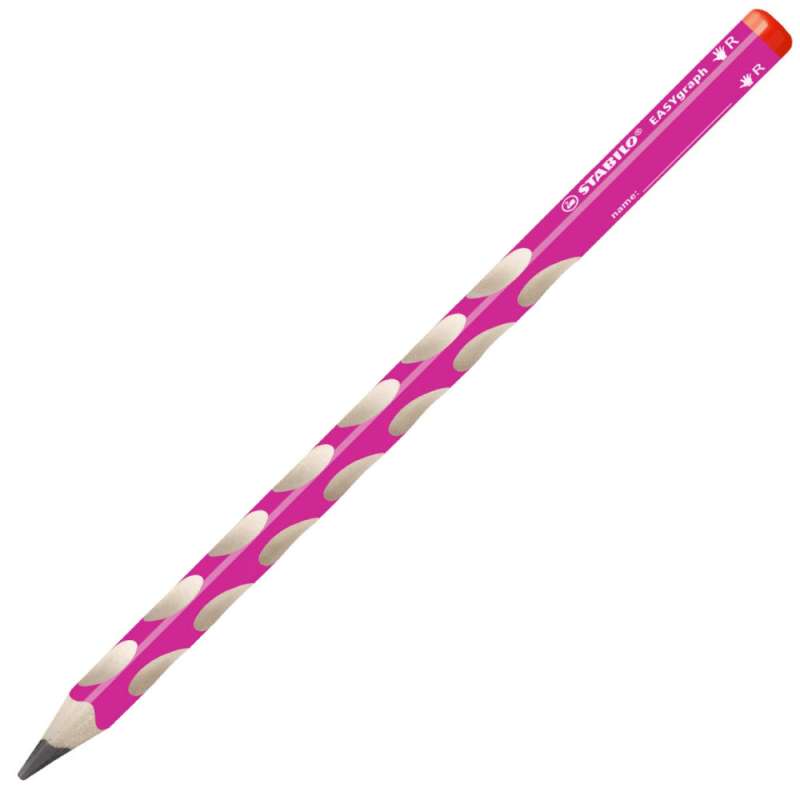 STABILO ergonomischer Bleistift EASYgraph rechtshändig pink