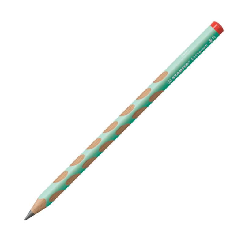 STABILO ergonomischer Bleistift EASYgraph pastell Einzelstift rechtshändig pastellgrün