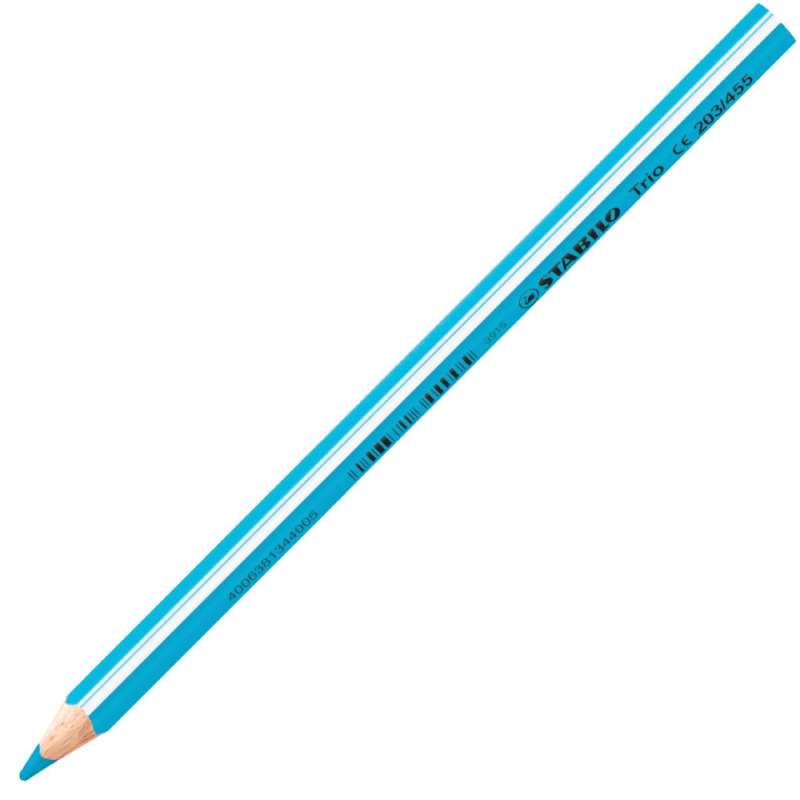 STABILO Buntstift Trio dick Einzelstift himmelblau