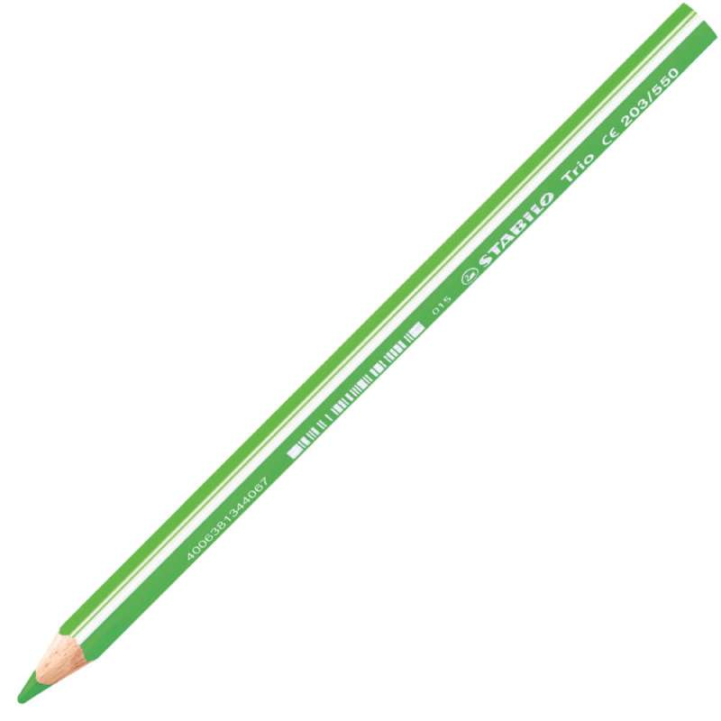 STABILO Buntstift Trio dick Einzelstift gelbgrün