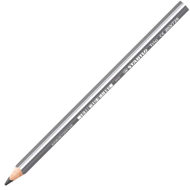 STABILO Buntstift Trio dick Einzelstift grau