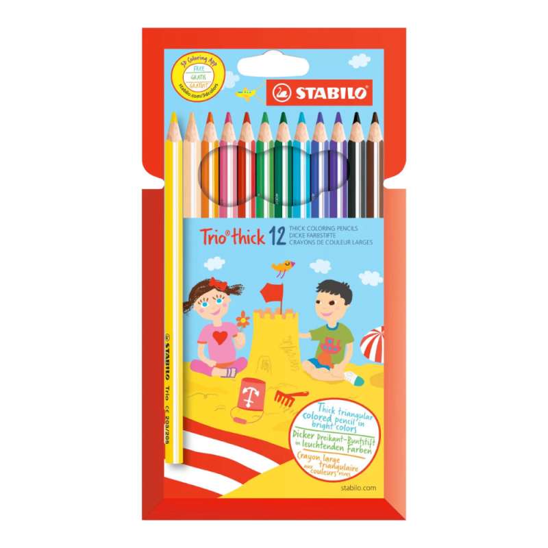 STABILO Buntstift Trio dick 12er Set