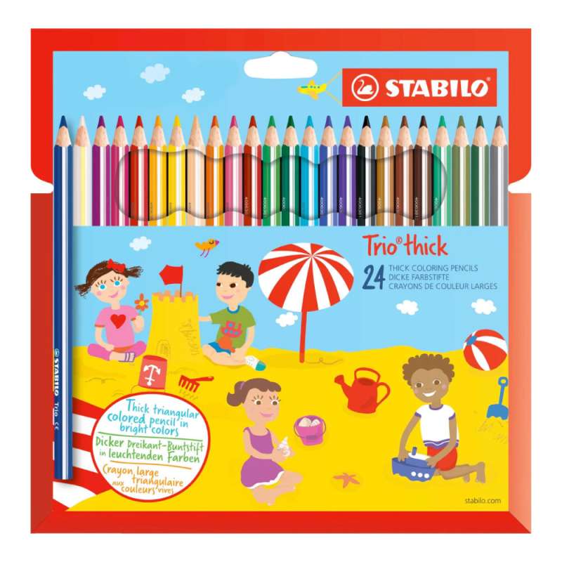 STABILO Buntstift Trio dick 24er Set