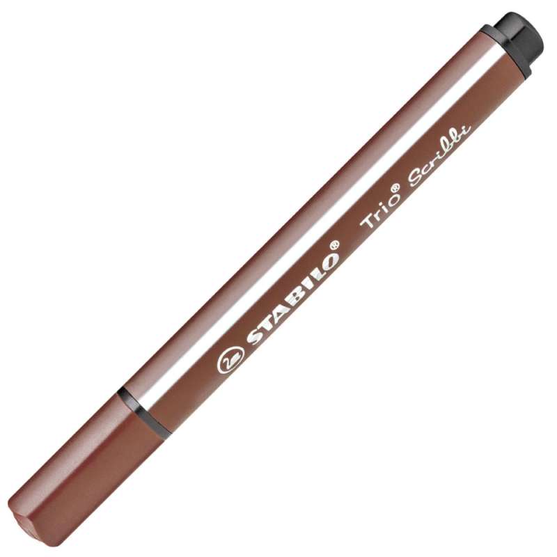 STABILO Filzstift Trio Scribbi Einzelstift braun