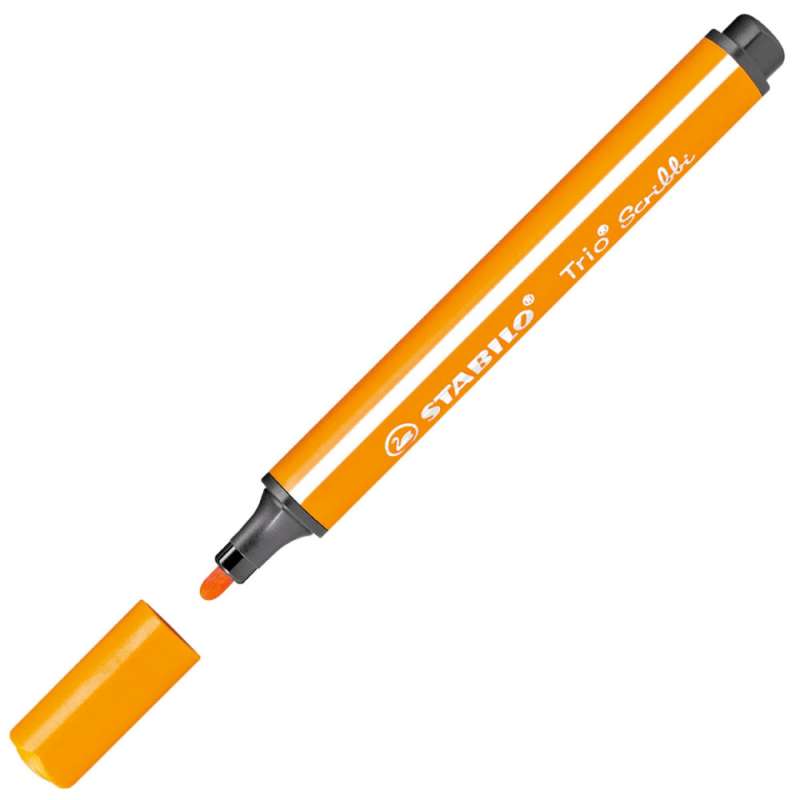 STABILO Filzstift Trio Scribbi Einzelstift rot geöffnet