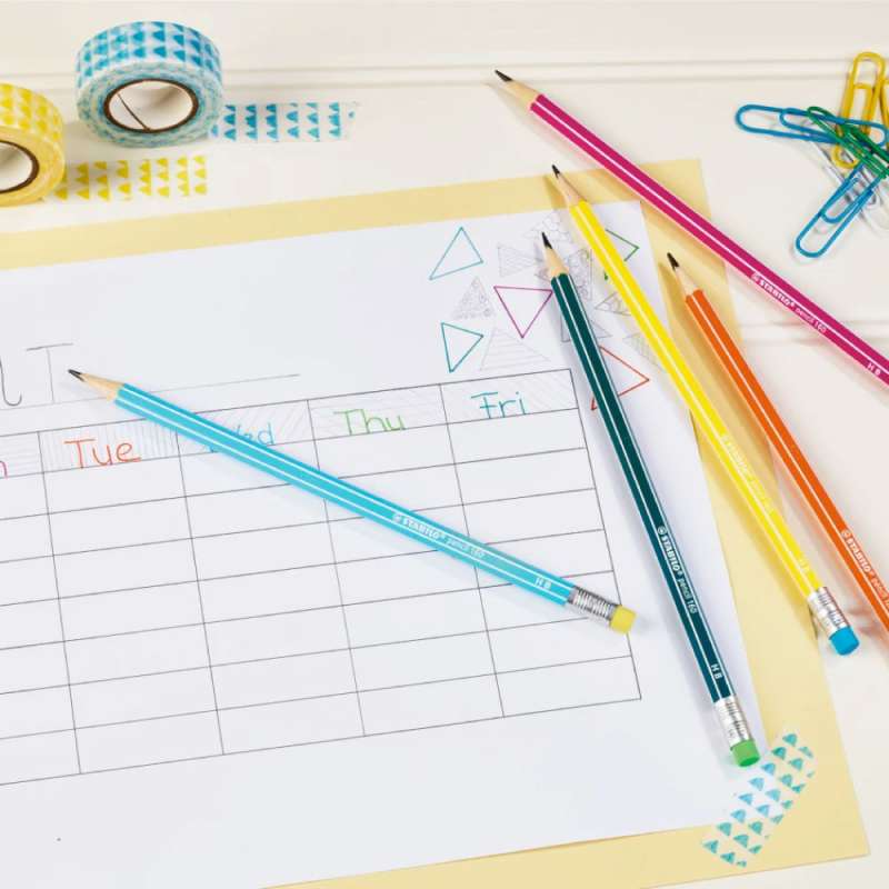 STABILO Schulbleistift pencil 160 mit Radiergummi Kalender