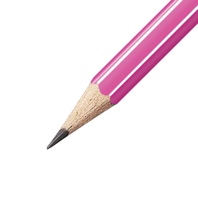 STABILO Schulbleistift  pencil 160 mit Radierer Einzelstift pink
