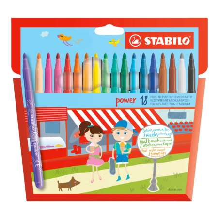 STABILO Filzstift power 18er Set