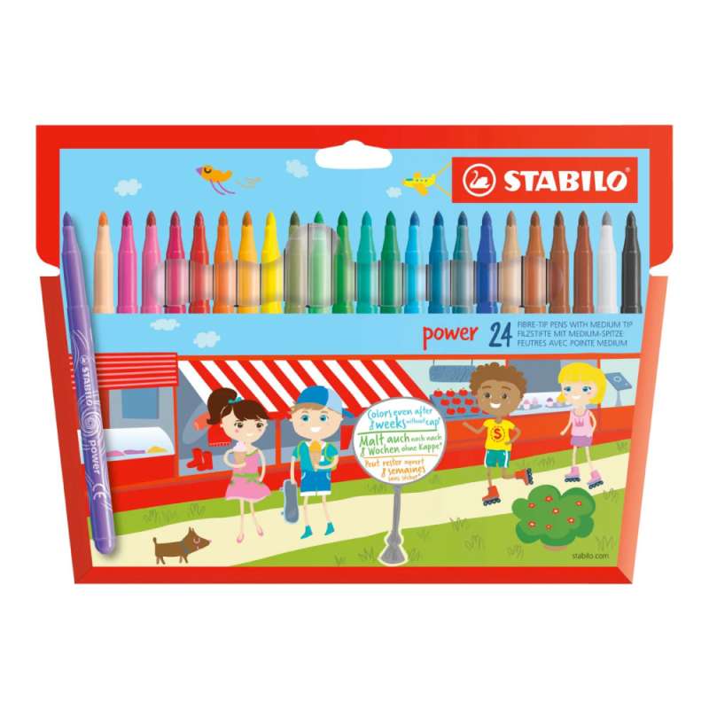STABILO Filzstift power 24er Set
