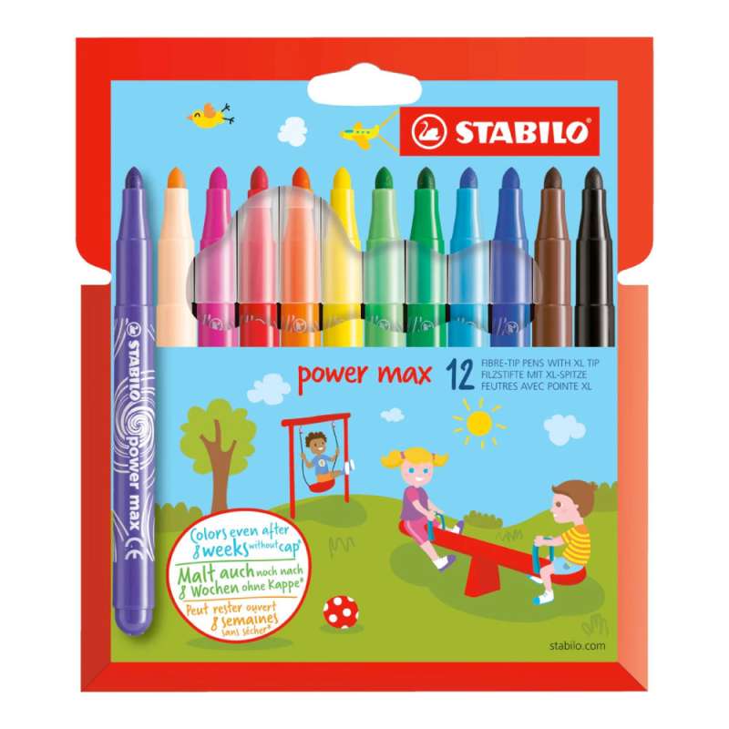 STABILO Filzstift power max 12er Set