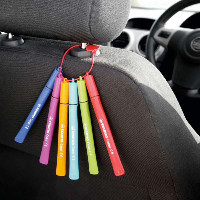 STABILO Filzstift Cappi hängen am Autositz