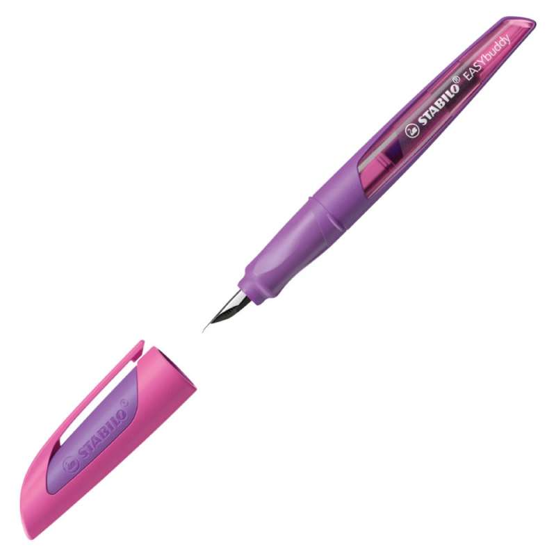 STABILO ergonomischer Schulfüller EASYbuddy lila/magenta offene Kappe