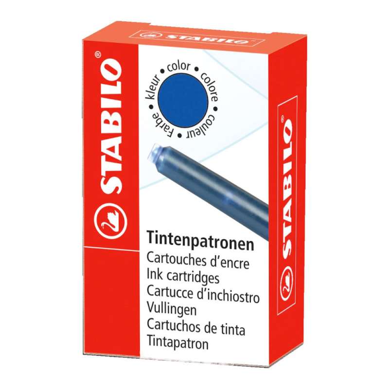 STABILO Tintenpatrone zum Nachfüllen - Refill 6er Set