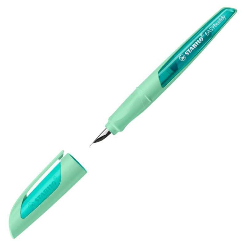 STABILO ergonomischer Schulfüller EASYbuddy pastell Hauch von Minzgrün offene Kappe