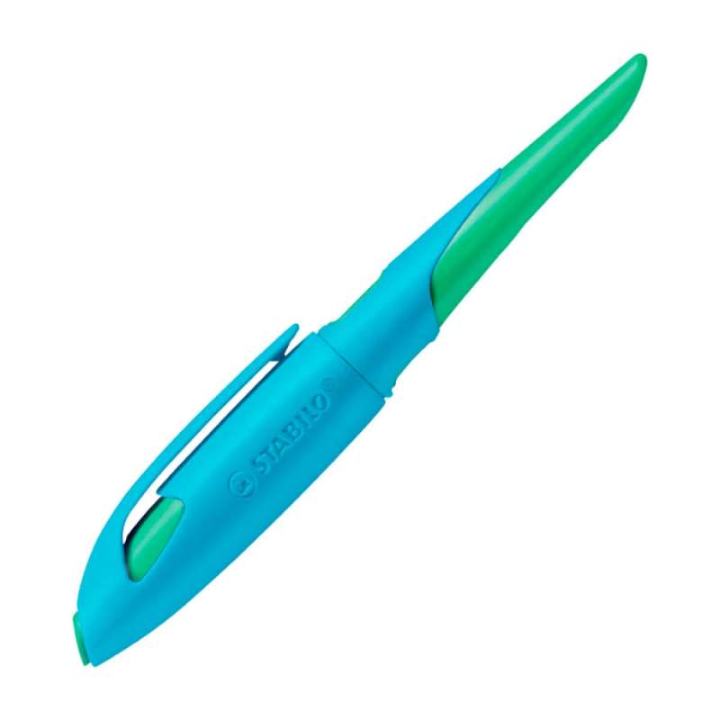 STABILO ergonomischer Schulfüller EASYbirdy rechtshändig himmelblau/grasgrün