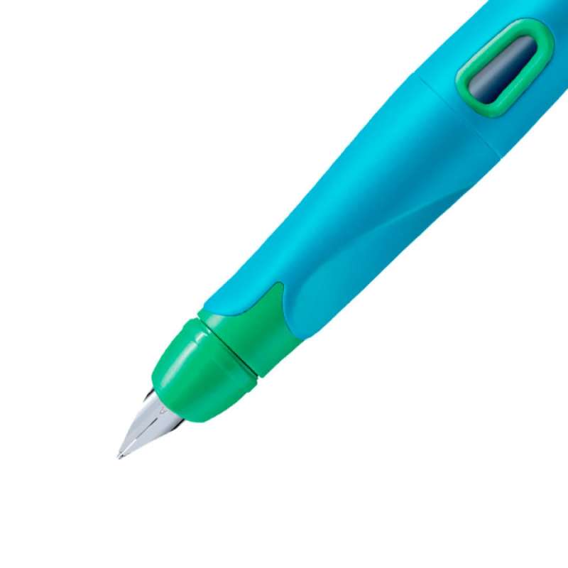 STABILO ergonomischer Schulfüller EASYbirdy rechtshändig himmelblau/grasgrün Feder A
