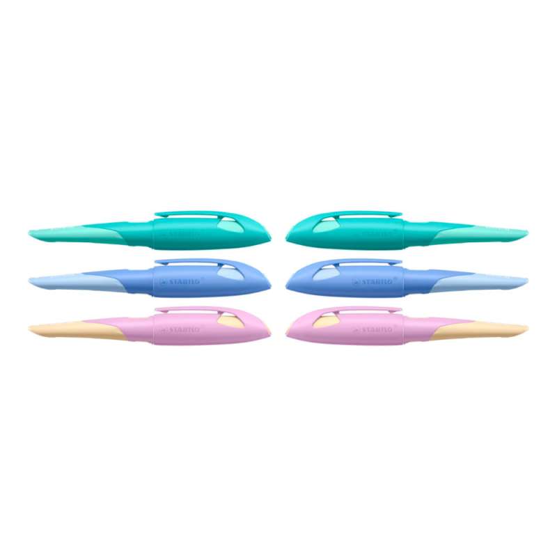 STABILO ergonomischer Schulfüller EASYbirdy pastell aqua grün/mint Übersicht alle Farben