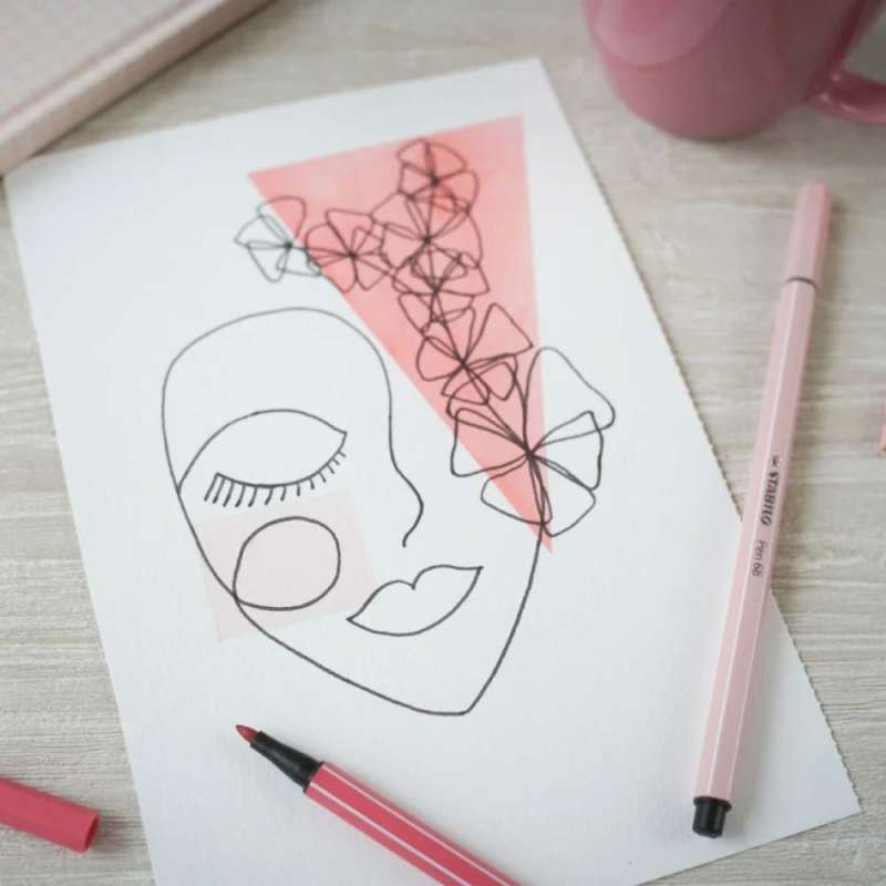 STABILO Premium Filzstift Pen 68 Zeichnung
