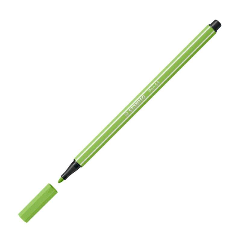 STABILO Premium Filzstift Pen 68 hellgrün offene Kappe