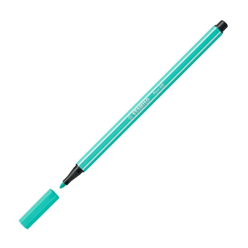 STABILO Premium Filzstift Pen 68 eisgrün offene Kappe