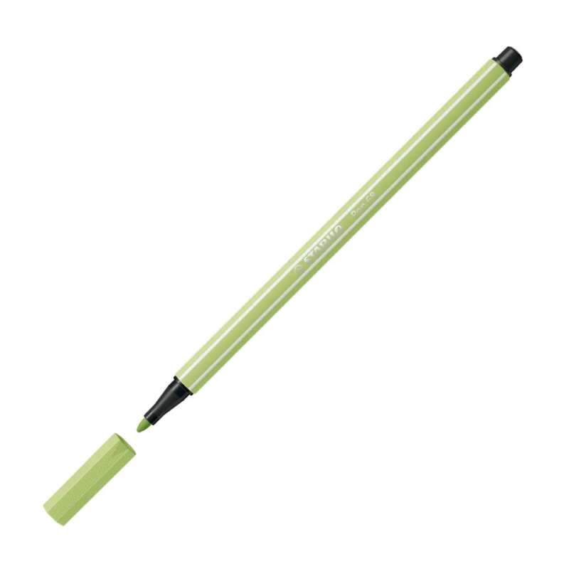 STABILO Premium Filzstift Pen 68 pistazie offene Kappe