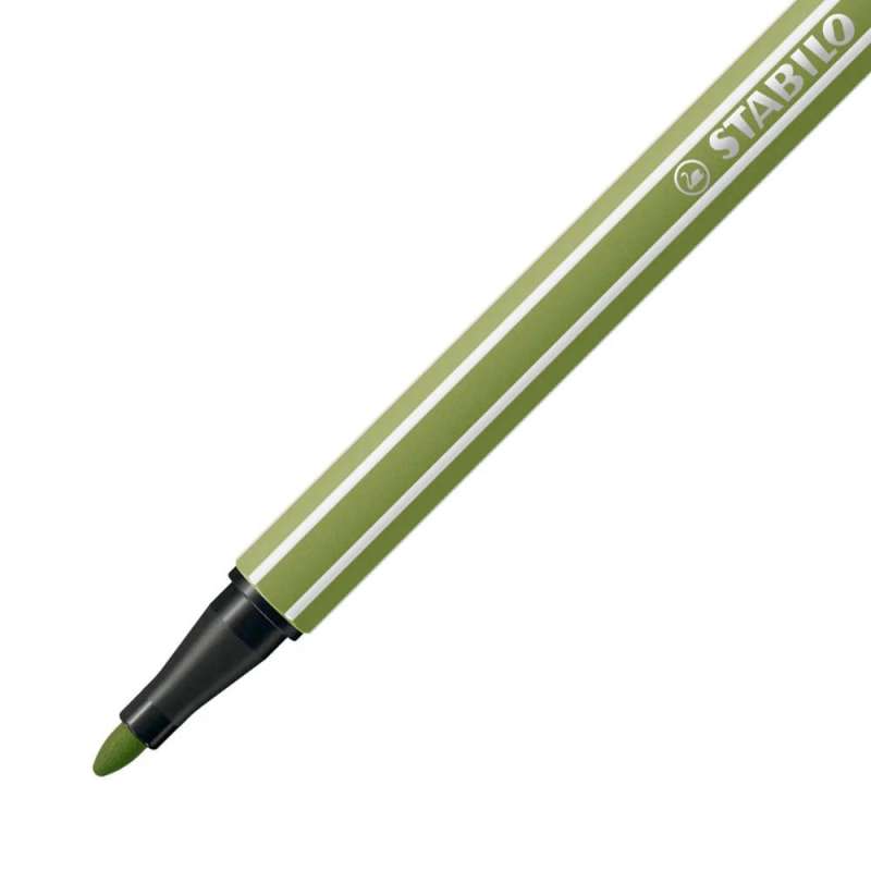 STABILO Premium Filzstift Pen 68 moosgrün Spitze
