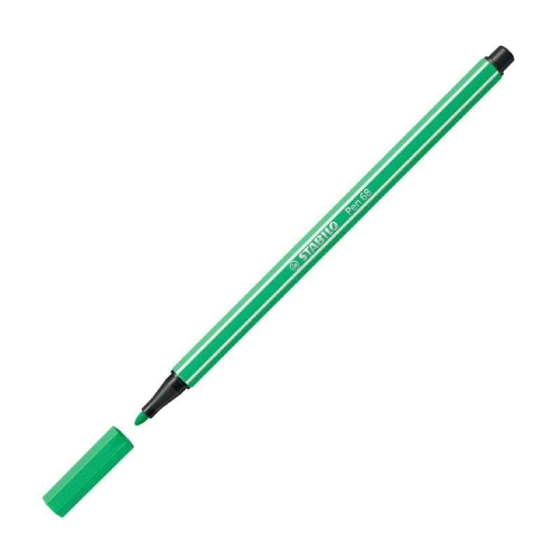 STABILO Premium Filzstift Pen 68 minzgrün offene Kappe