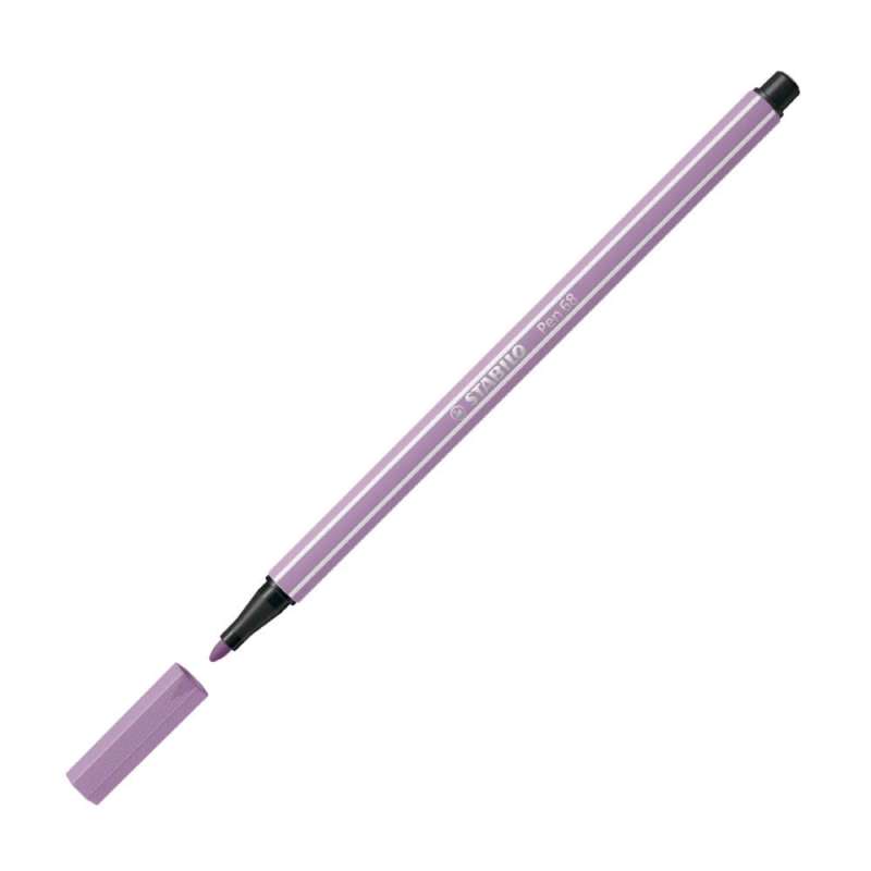 STABILO Premium Filzstift Pen 68 grauviolett offene Kappe