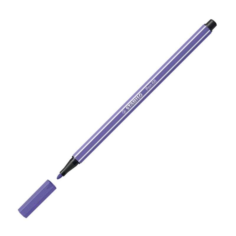 STABILO Premium Filzstift Pen 68 violett offene Kappe