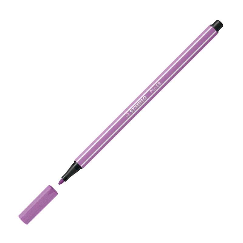 STABILO Premium Filzstift Pen 68 pflaume offene Kappe