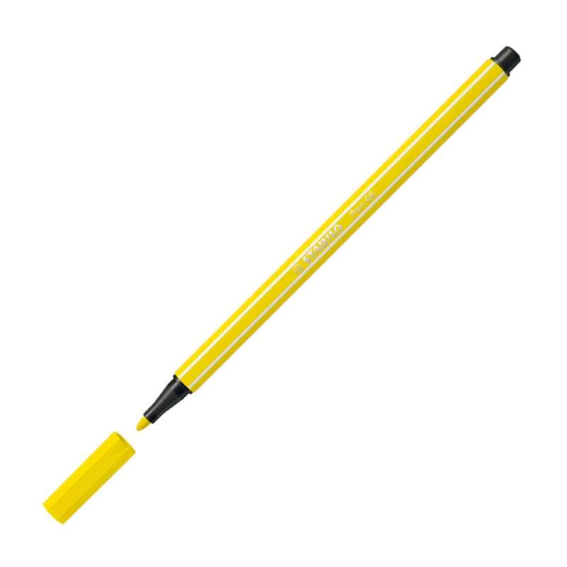 STABILO Premium Filzstift Pen 68 zitronengelb offene Spitze