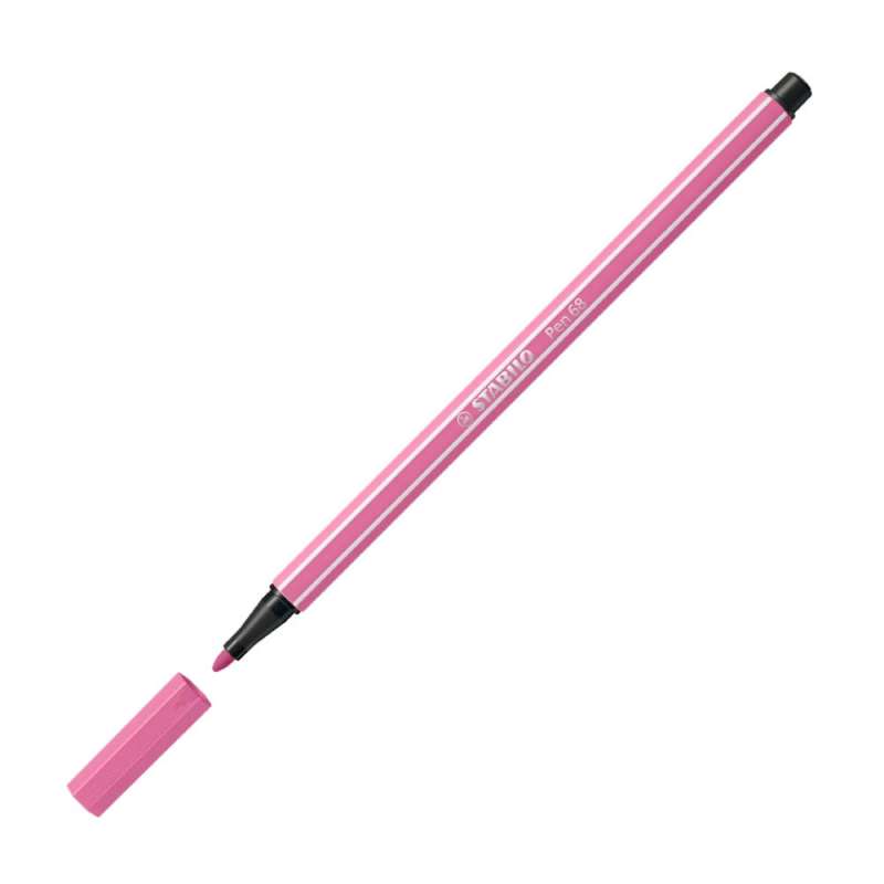 STABILO Premium Filzstift Pen 68 erika hell offene Kappe