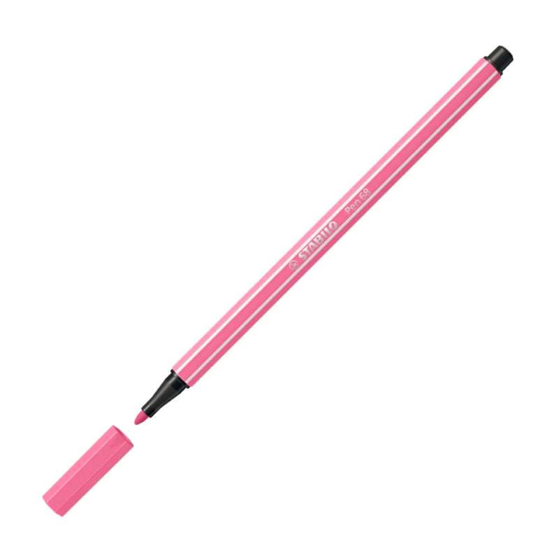 STABILO Premium Filzstift Pen 68 rosa offene Kappe