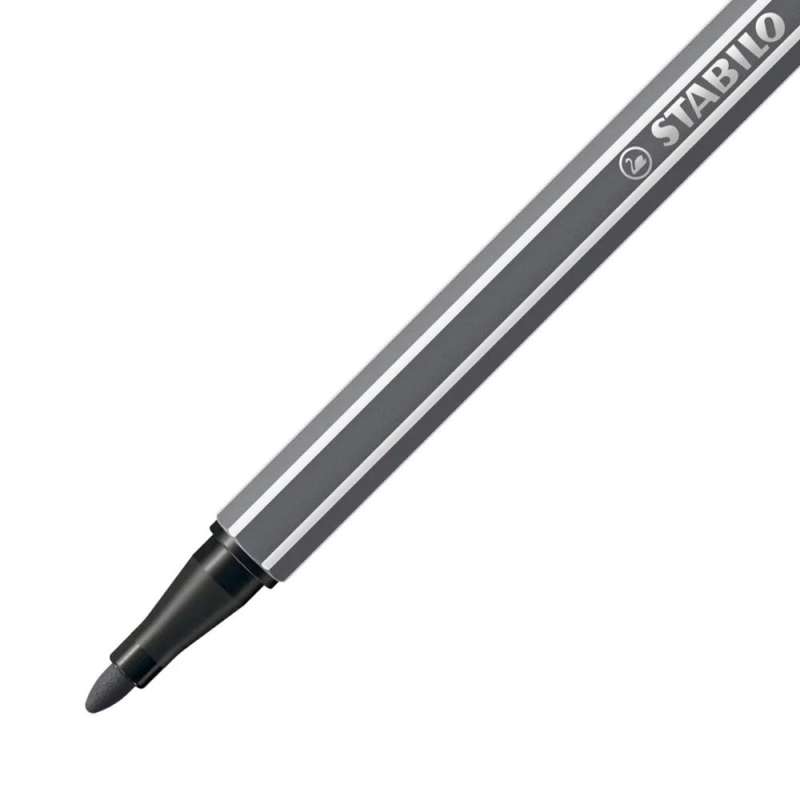 STABILO Premium Filzstift Pen 68 schwarzgrau Spitze