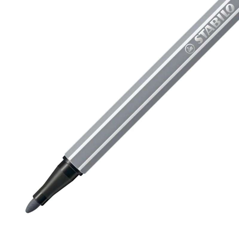 STABILO Premium Filzstift Pen 68 dunkelgrau Spitze