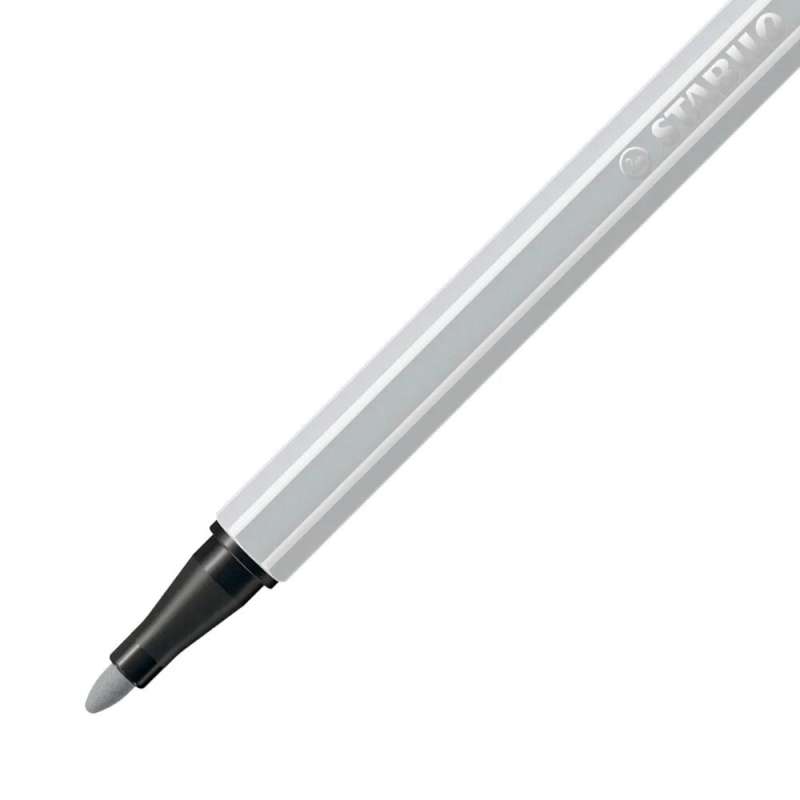 STABILO Premium Filzstift Pen 68 hellgrau Spitze