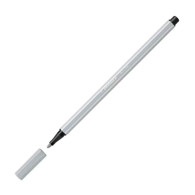 STABILO Premium Filzstift Pen 68 hellgrau offene Kappe